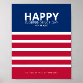 Gelukkige Onafhankelijkheidsdag 14 Juli Poster (Voorkant)