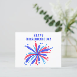 Gelukkige Onafhankelijkheidsdag - 4 juli ansichtka Briefkaart