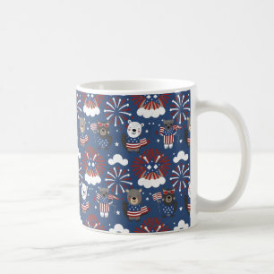 Gelukkige Onafhankelijkheidsdag & 4 juli Cadeau Id Koffiemok