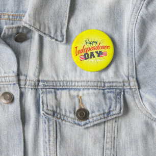 Gelukkige Onafhankelijkheidsdag - 4 juli cadeau Ronde Button 5,7 Cm