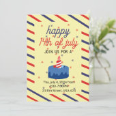 gelukkige onafhankelijkheidsdag,4 juli kaart (Staand voorkant)