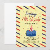 gelukkige onafhankelijkheidsdag,4 juli kaart (Voorkant / Achterkant)