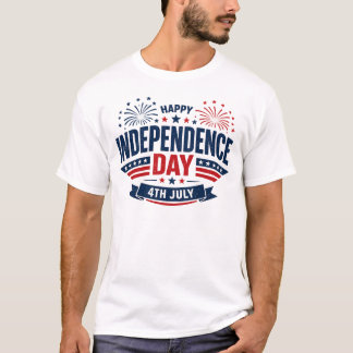 Gelukkige Onafhankelijkheidsdag 4 juli Patriottisc T-shirt