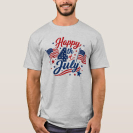 Gelukkige Onafhankelijkheidsdag 4 juli Patriottisc T-shirt