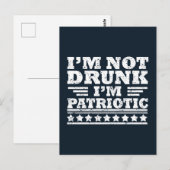 Gelukkige onafhankelijkheidsdag grappig 4 juli briefkaart (Voorkant / Achterkant)