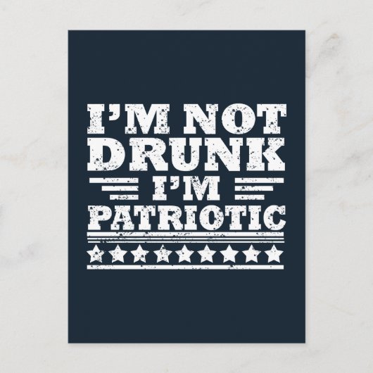 Gelukkige onafhankelijkheidsdag grappig 4 juli briefkaart (Voorkant)