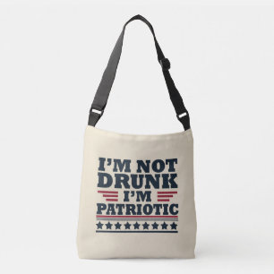 Gelukkige onafhankelijkheidsdag grappig 4 juli crossbody tas