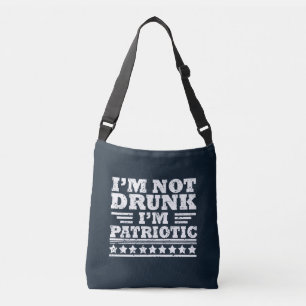 Gelukkige onafhankelijkheidsdag grappig 4 juli crossbody tas
