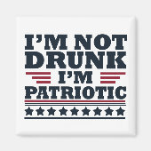 Gelukkige onafhankelijkheidsdag grappig 4 juli magneet (Voorkant)