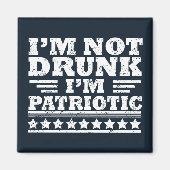 Gelukkige onafhankelijkheidsdag grappig 4 juli magneet (Voorkant)