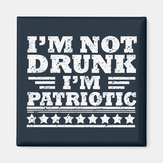 Gelukkige onafhankelijkheidsdag grappig 4 juli magneet (Voorkant)