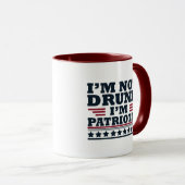 Gelukkige onafhankelijkheidsdag grappig 4 juli mok (Voorkant rechts)