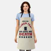 Gelukkige onafhankelijkheidsdag grappig 4 juli schort (Gedragen)