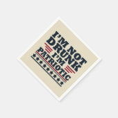 Gelukkige onafhankelijkheidsdag grappig 4 juli servet (Hoek)