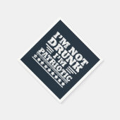 Gelukkige onafhankelijkheidsdag grappig 4 juli servet (Hoek)