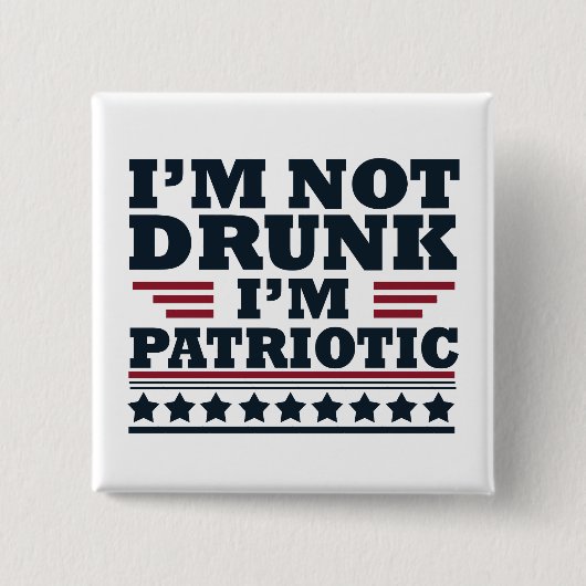 Gelukkige onafhankelijkheidsdag grappig 4 juli vierkante button 5,1 cm (Voorkant)