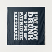 Gelukkige onafhankelijkheidsdag grappige 4 juli wandkleed (Voorkant (horizontaal))