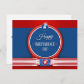 Gelukkige Onafhankelijkheidsdag, heldere kleuren Briefkaart (Voorkant / Achterkant)