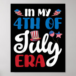 Gelukkige Onafhankelijkheidsdag in mijn 4e juli ti Poster