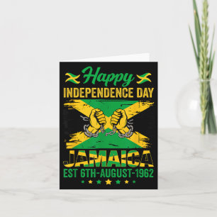 Gelukkige Onafhankelijkheidsdag Jamaica 1962 Jamai Kaart