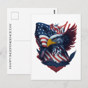 Gelukkige Onafhankelijkheidsdag Kunst Vrijheid Vie Briefkaart