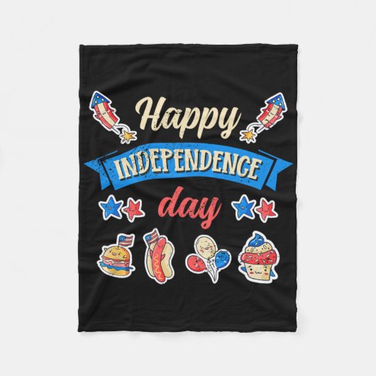 Gelukkige Onafhankelijkheidsdag - Onafhankelijkhei Fleece Deken (Voorkant)