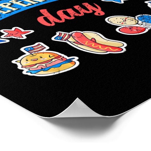 Gelukkige Onafhankelijkheidsdag - Onafhankelijkhei Poster (Hoek)