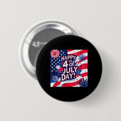 Gelukkige onafhankelijkheidsdag ronde button 5,7 cm (Voorkant /achterkant)
