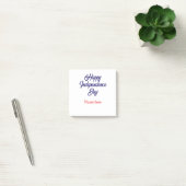 gelukkige onafhankelijkheidsdag rood blauw naam am post-it® notes (Kantoor)