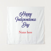 gelukkige onafhankelijkheidsdag rood blauw naam am