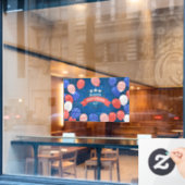 Gelukkige Onafhankelijkheidsdag Ruitstickers Raamsticker (Cafe Raam)