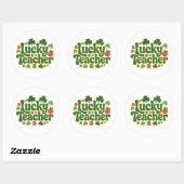 Gelukkige Onderwijs Leuk Klaslokaal St. Patrick's  Ronde Sticker (Vel)
