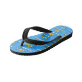 Gelukkige onderzeeboot cartoon kinder teenslippers (Schuin)