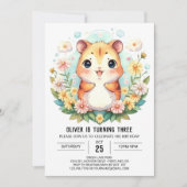 Gelukkige online hamster verjaardag kaart (Voorkant)