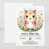 Gelukkige online hamster verjaardag kaart (Voorkant / Achterkant)