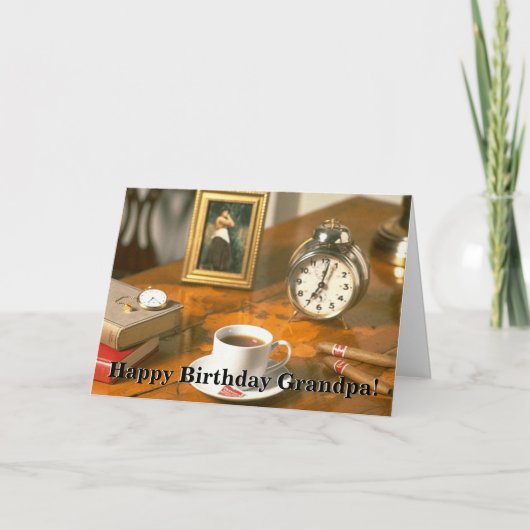 Gelukkige Opa 1 van de Verjaardag Kaart (Voorkant)