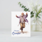 Gelukkige opa-dag Gepersonaliseerd. Briefkaart (Staand voorkant)