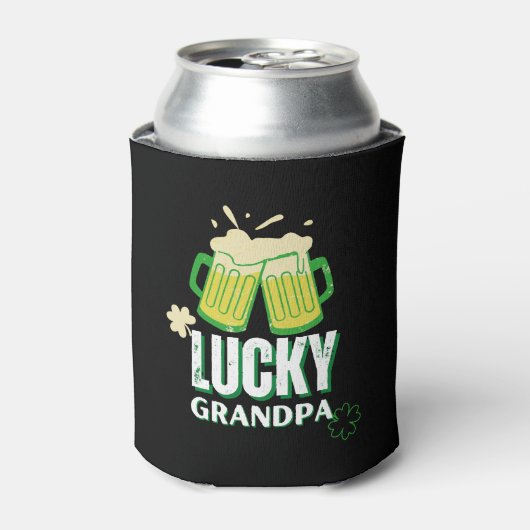 Gelukkige opa St Patrick's Day Blikjeskoeler (Blikje Voorkant)