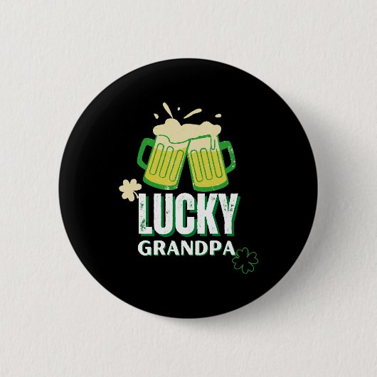Gelukkige opa St Patrick's Day Ronde Button 5,7 Cm (Voorkant)