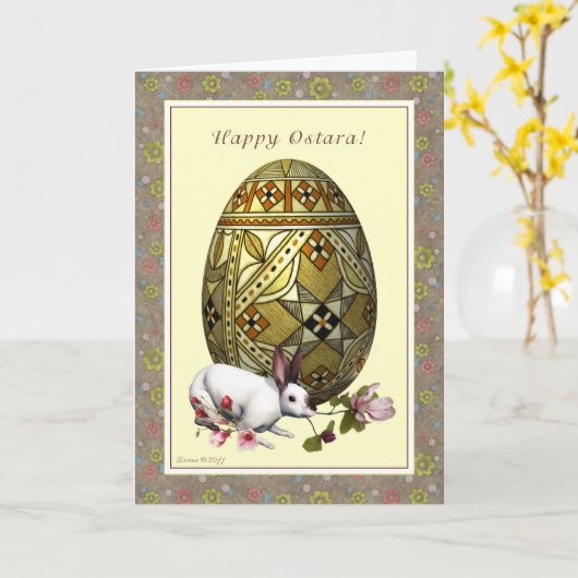 Gelukkige Ostara - LenteEquinox - de Bloemen van Kaart (Gele Bloem)