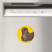 Gelukkige ottermagneet magneet (Insitu (Vaatwasser))