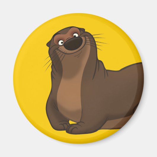 Gelukkige ottermagneet magneet (Voorkant)