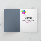 Gelukkige oude dame dansen kaart (Binnen)