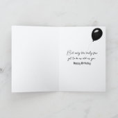 Gelukkige oude dame voor een verjaardag kaart (Binnen)