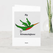 "Gelukkige oude Verjaardag zeven jaar " Kaart (Achterkant)