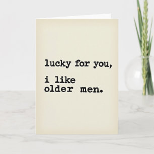 Gelukkige Oudere Mannen Liefde Kaart