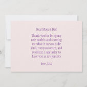Gelukkige Oudersdag Bedankkaart (Achterkant)