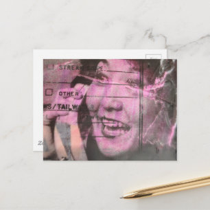 Gelukkige Ouderwetse Telefoongesprek Briefkaart