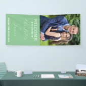 Gelukkige paar foto | Groene bruiloft welkom Spandoek (Beurs)