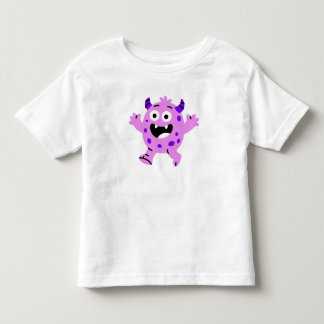 Gelukkige Paarse Monster Kinderen Kinder Shirts